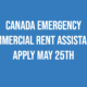 Small Businesses!  Applications for Canada Emergency Commercial Rent Assistance starts May 25th - Logo