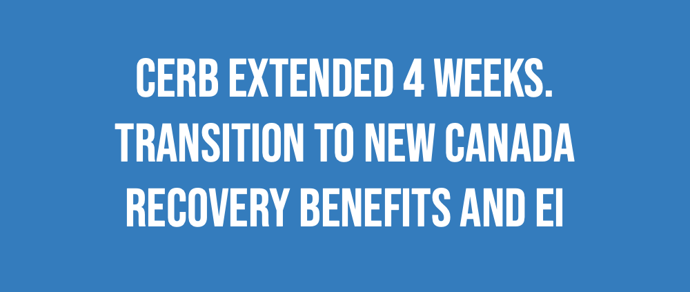 CERB transitions to NEW Recovery Benefits and EI - Wire transfer